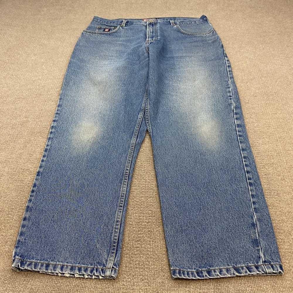 Vintage 90s Chaps Ralph Lauren Jeans Mens 38x30 Blue Relaxed Straight Denim